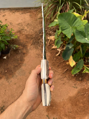 Faca Aço Cirúrgico Cabo de Cervo