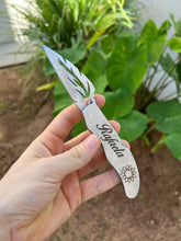 Canivete aço inox lâmina folha